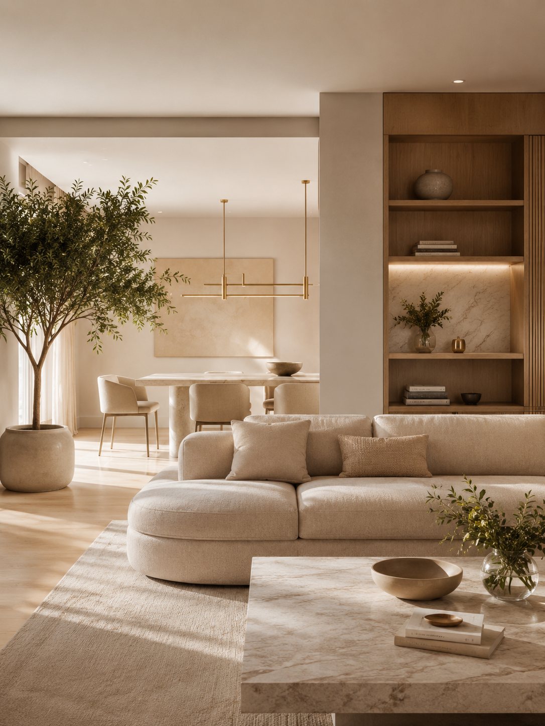 Salón comedor reformado en Pozuelo de Alarcón