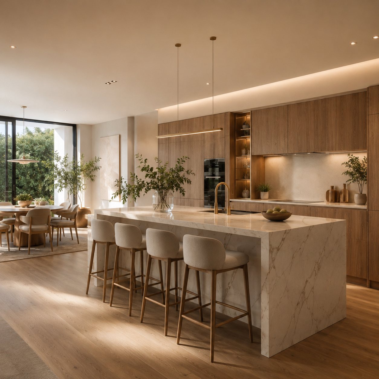 Reforma de cocina y comedor en Pozuelo de Alarcón